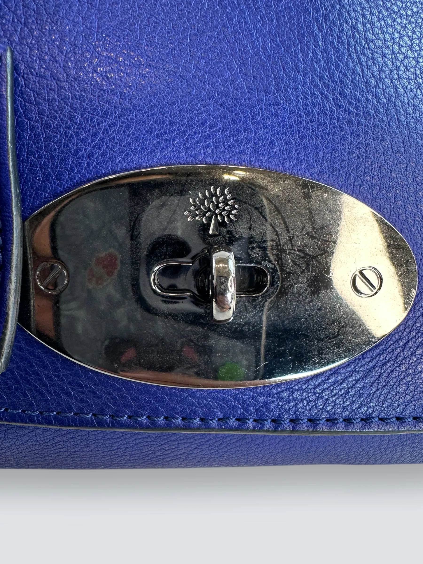 Mulberry Purple Leather ??Lily?? Crossbody