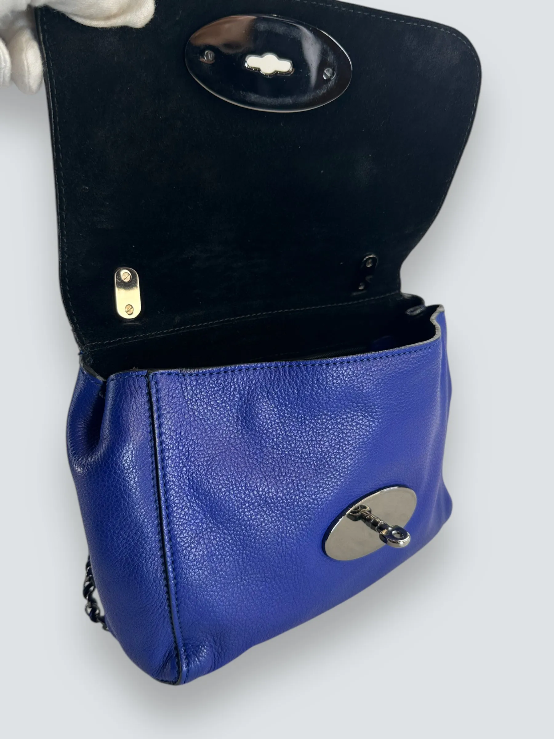 Mulberry Purple Leather ??Lily?? Crossbody