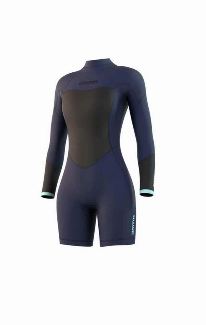 Mystic womens Brand long sleeve shorty wetsuit 3/2mm wetsuit