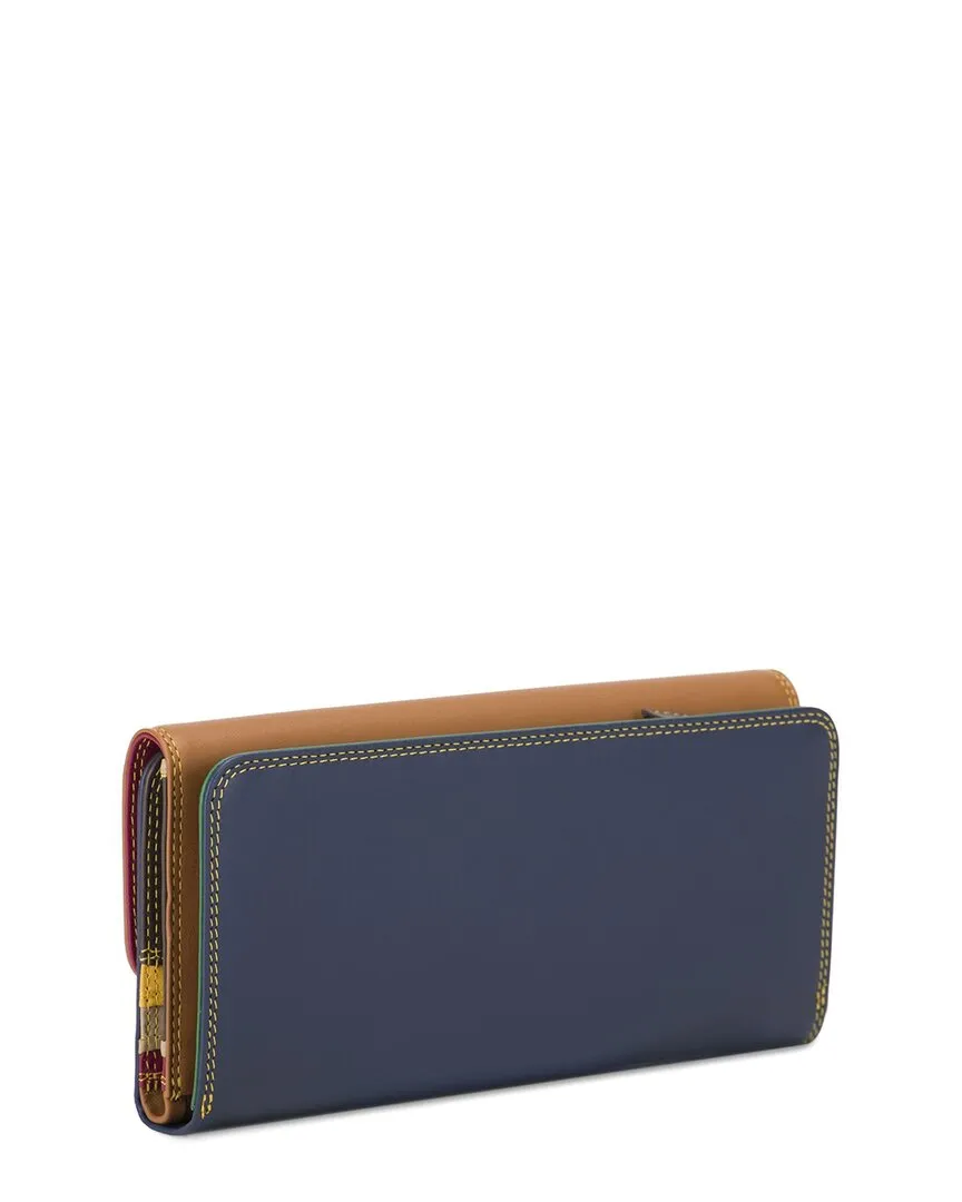 mywalit Tri-Fold Leather Outer Zip Purse
