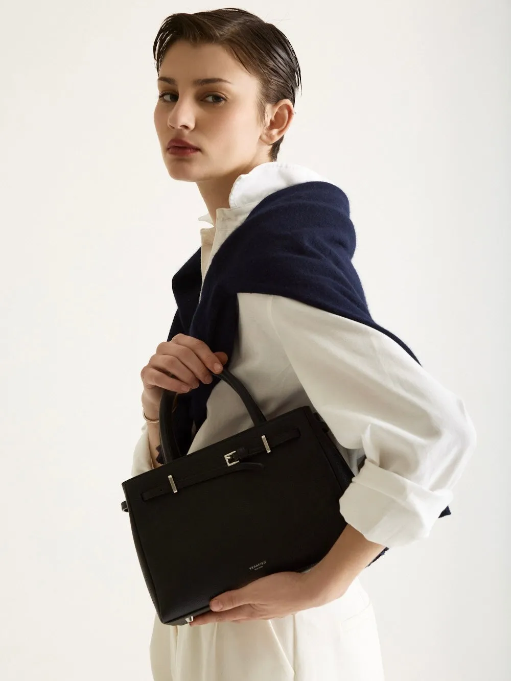 Noir Togo Book Tote Bag 25