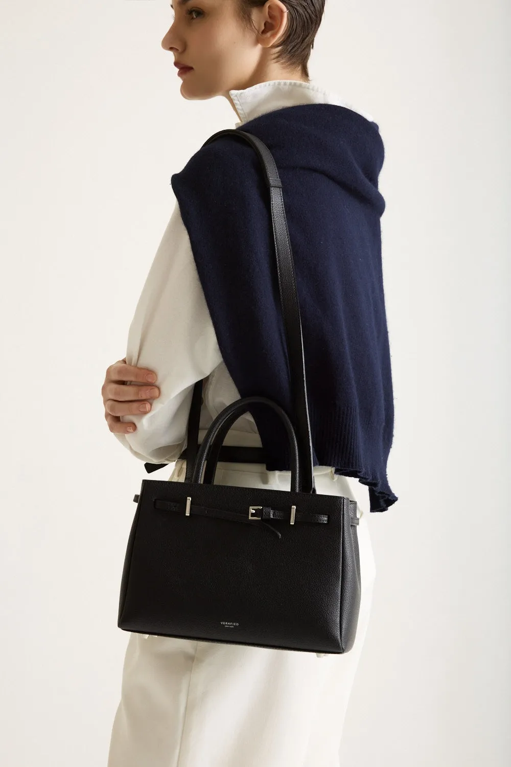 Noir Togo Book Tote Bag 25
