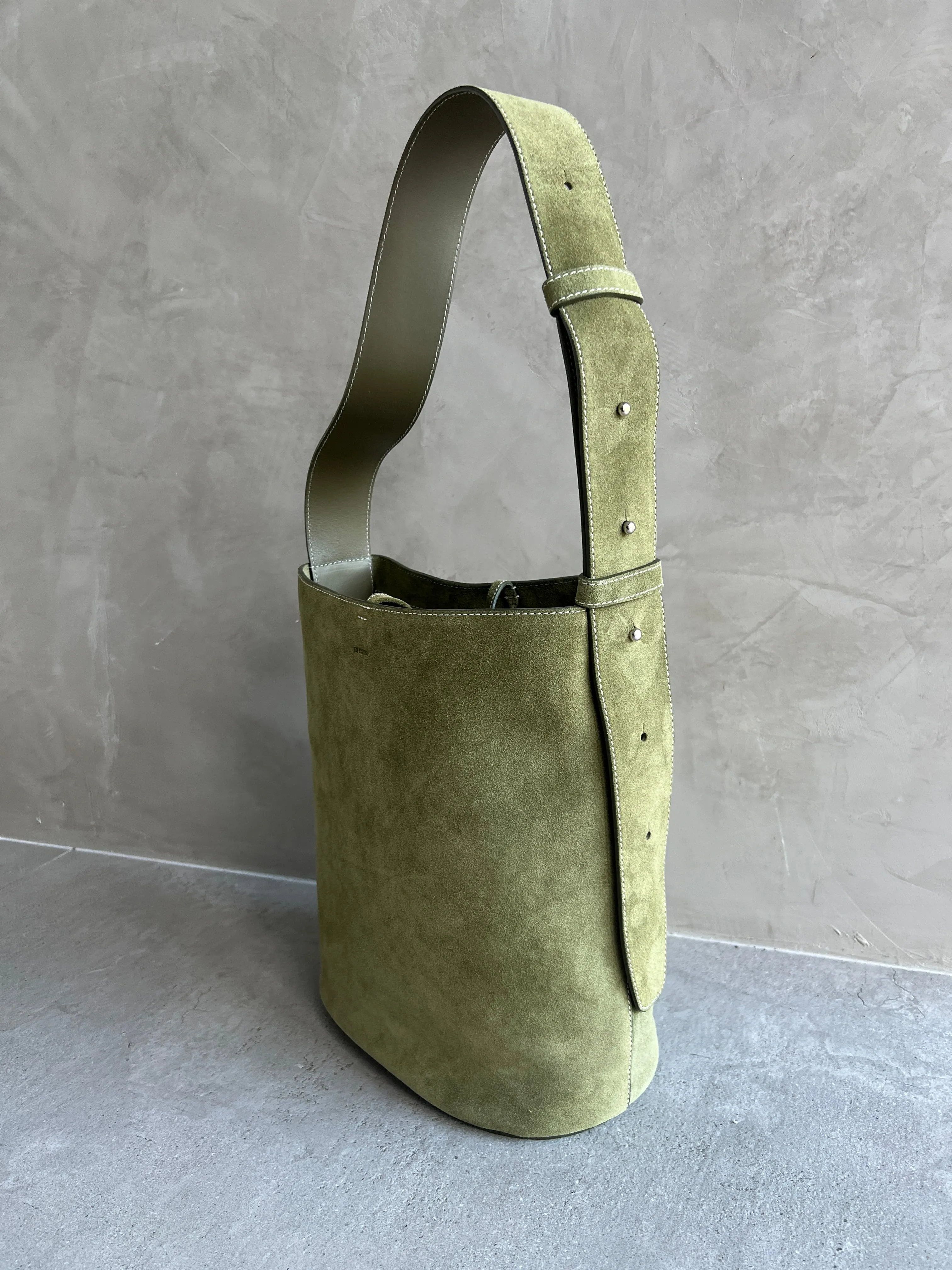 Norma Tote, Suede, Moss