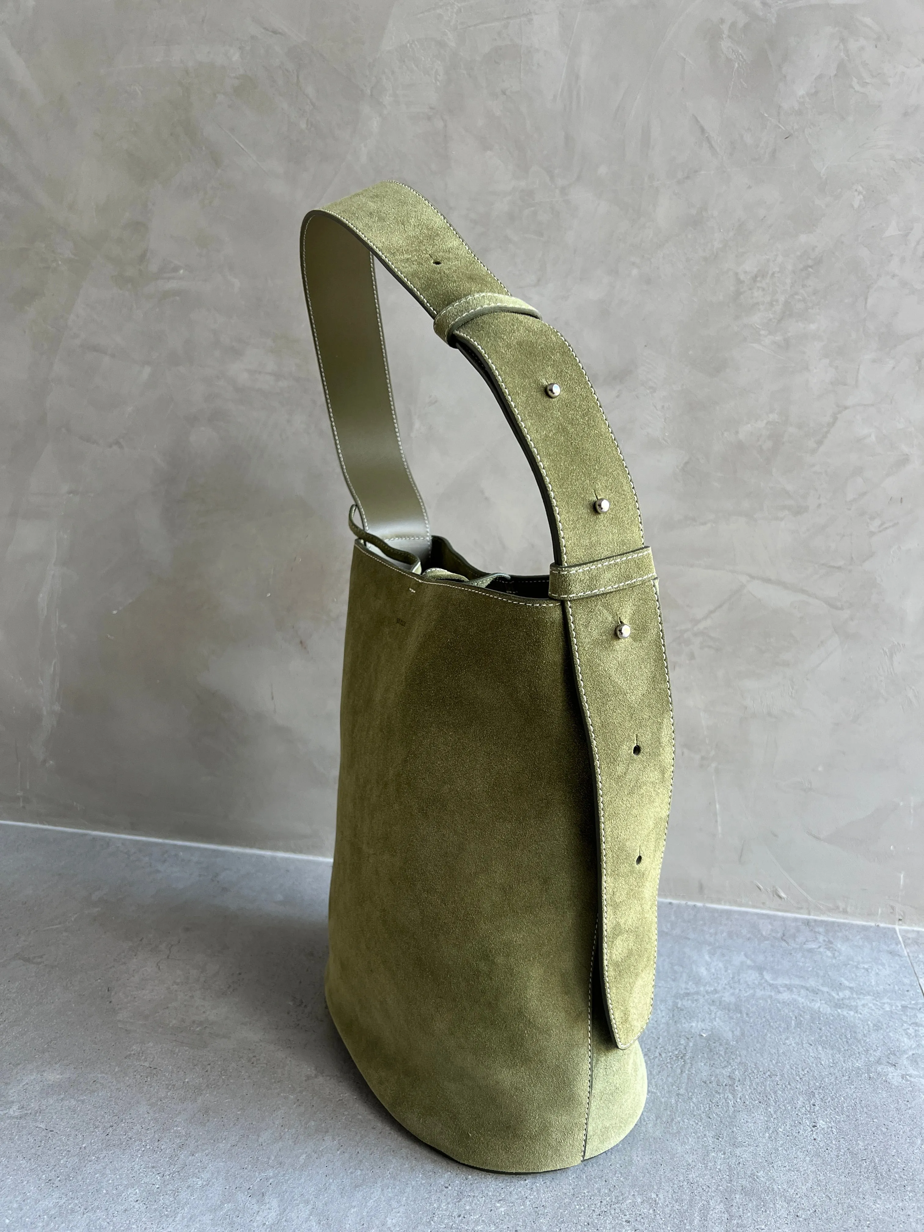 Norma Tote, Suede, Moss