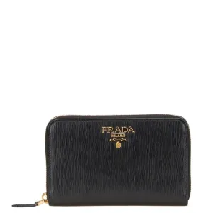 Prada Leather Long Wallet (Bi-Fold) (Pre-Owned)