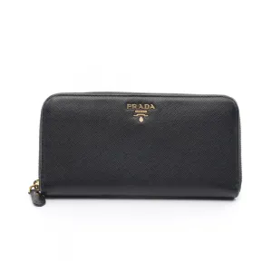 Prada Leather Long Wallet (Bi-Fold) (Pre-Owned)