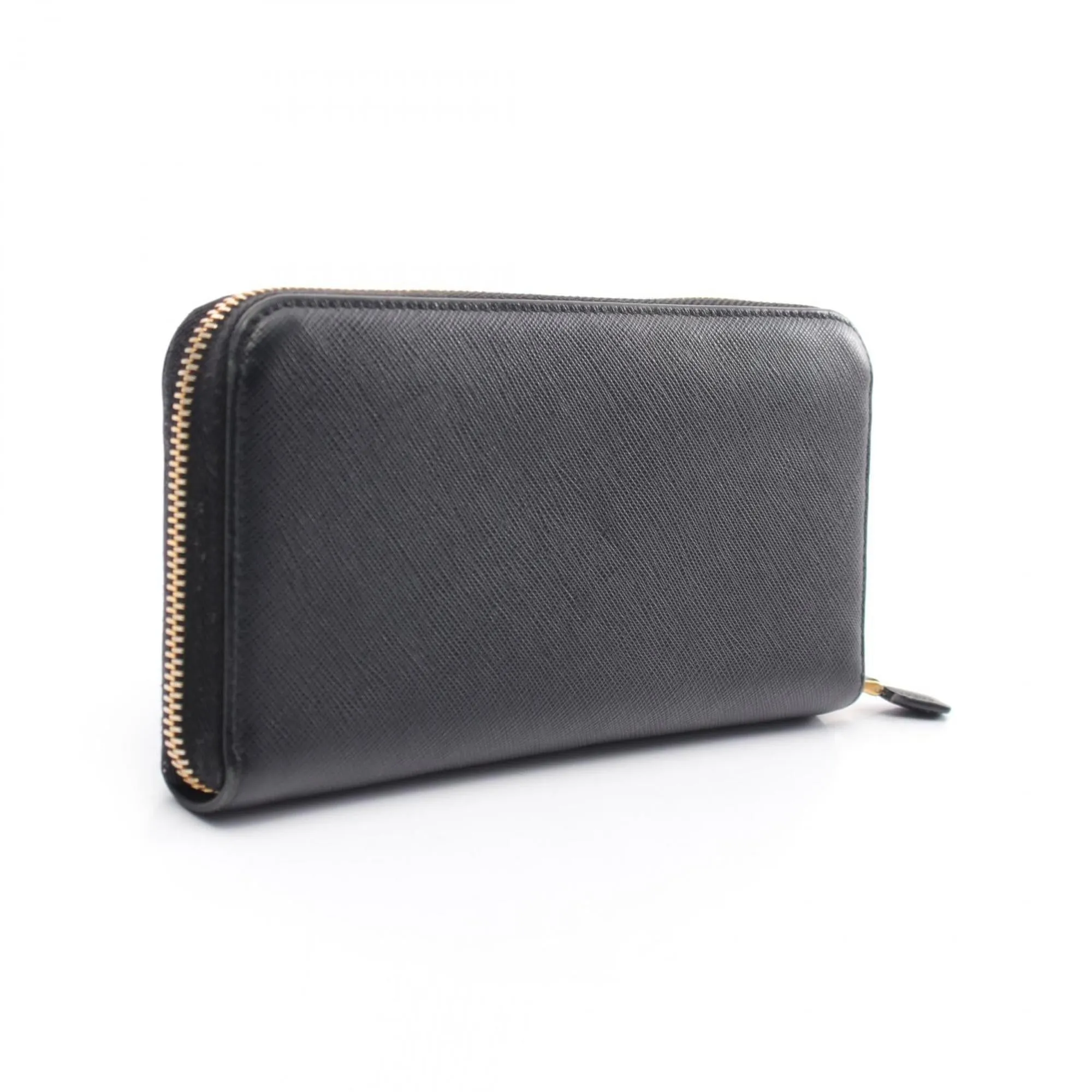 Prada Leather Long Wallet (Bi-Fold) (Pre-Owned)