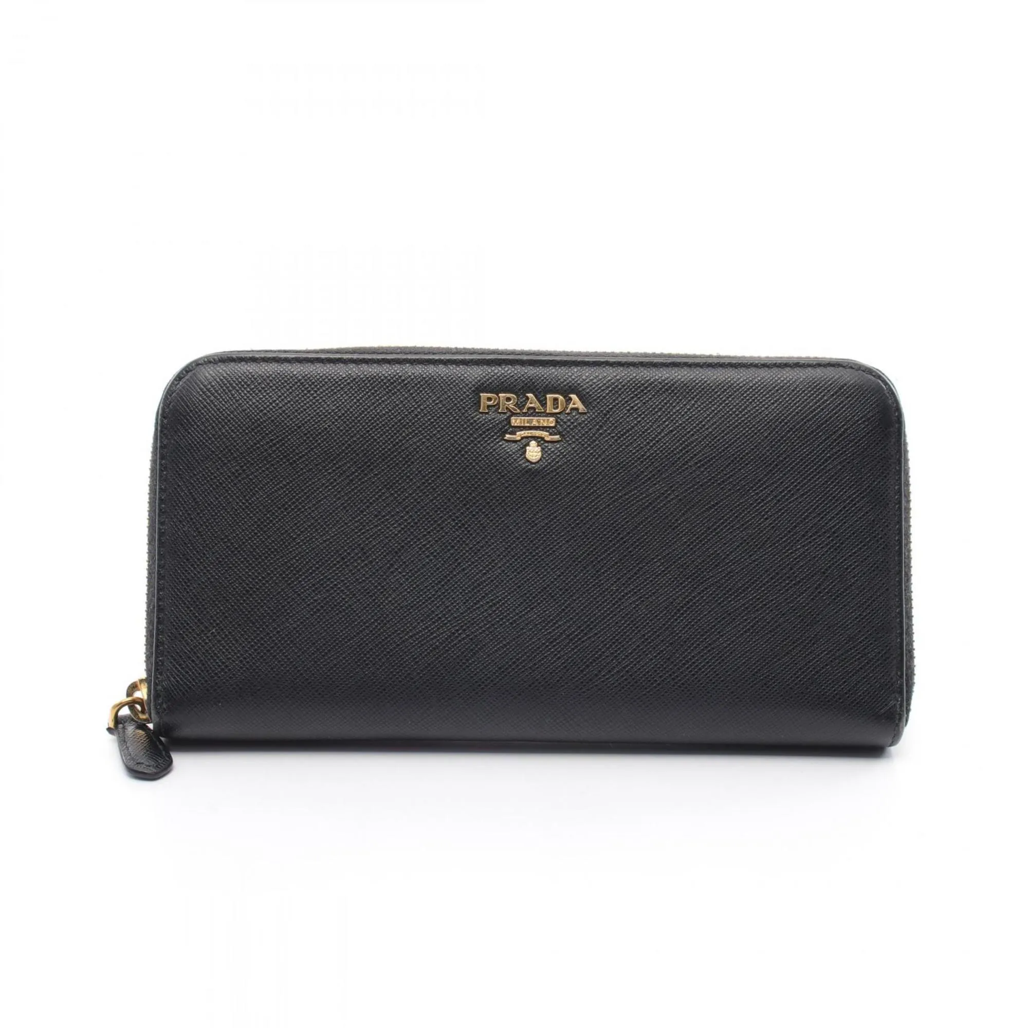 Prada Leather Long Wallet (Bi-Fold) (Pre-Owned)