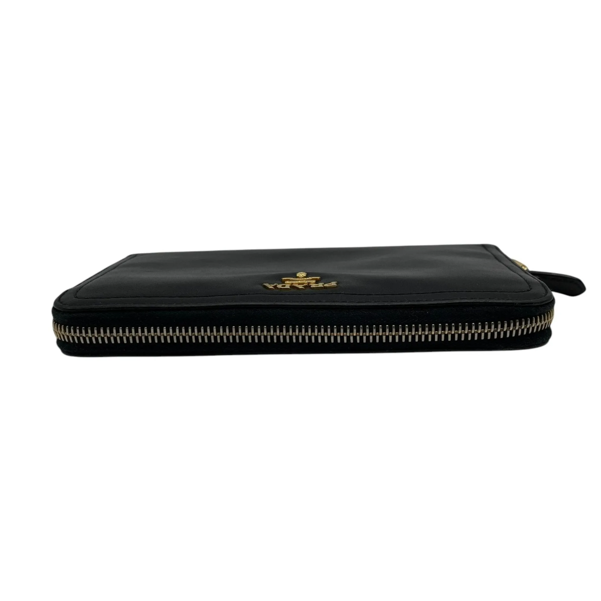 Prada Leather Long Wallet (Bi-Fold) (Pre-Owned)