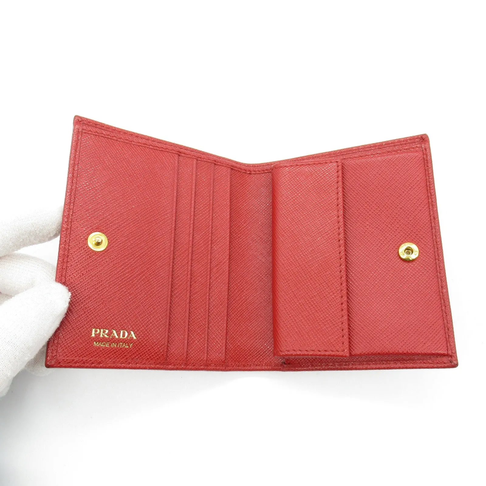 Prada Saffiano Leather Bifold Wallet