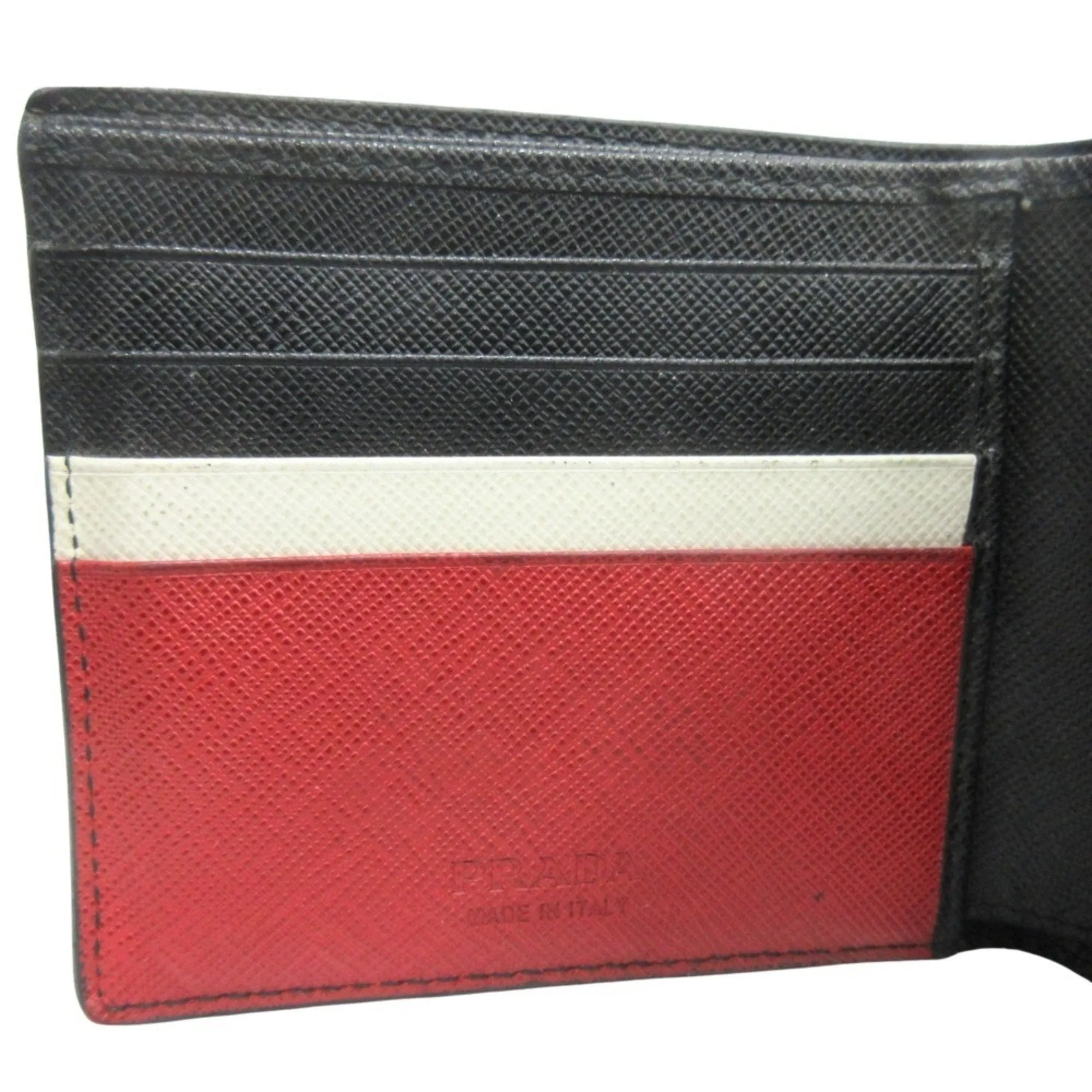 Prada Saffiano Leather Wallet (Bi-Fold) (Pre-Owned)