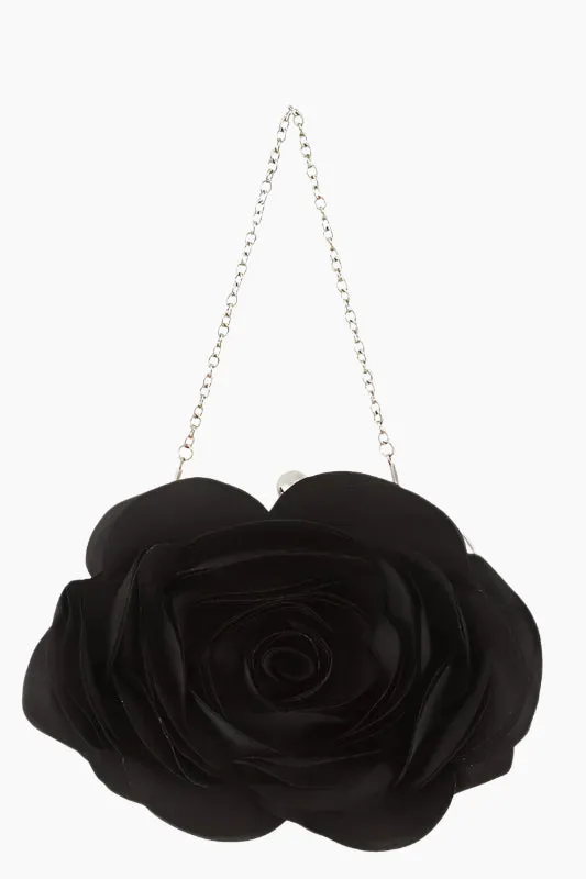 Radiant Rose Evening Shoulder Bag