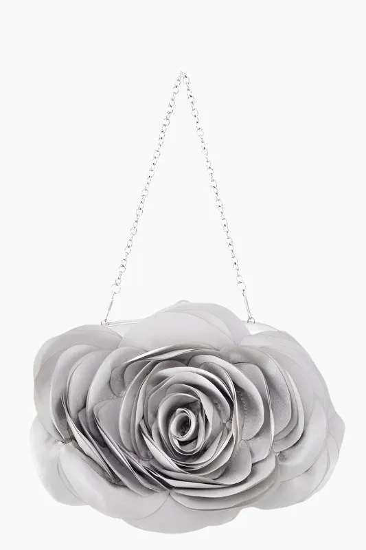 Radiant Rose Evening Shoulder Bag