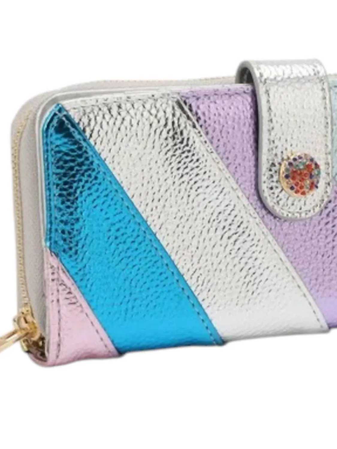 Rainbow Wallet In Metallic