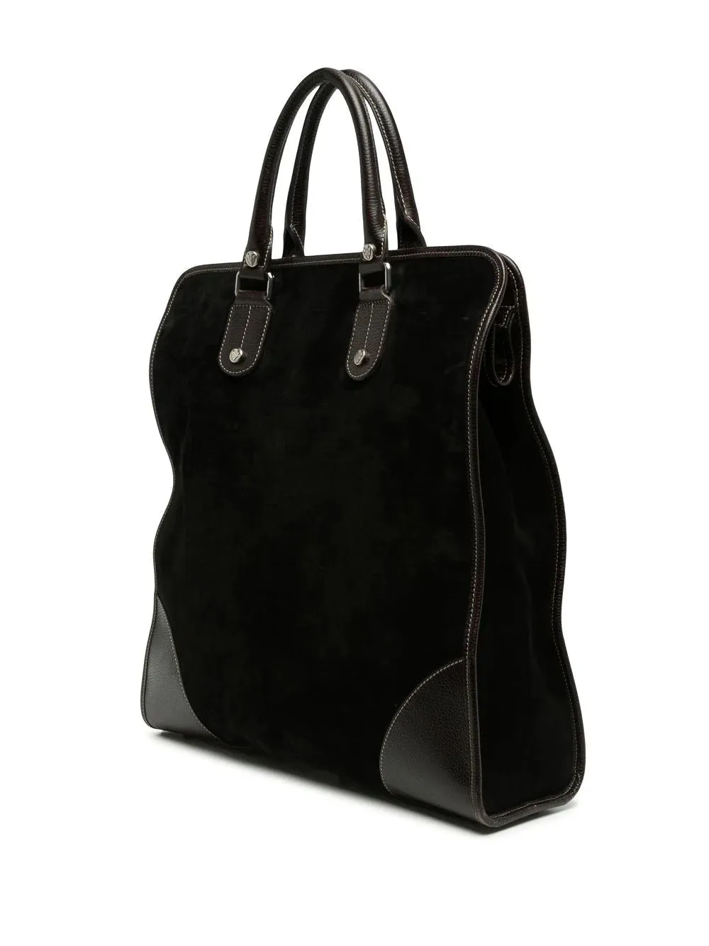 Runway Suede Logo Tote Bag