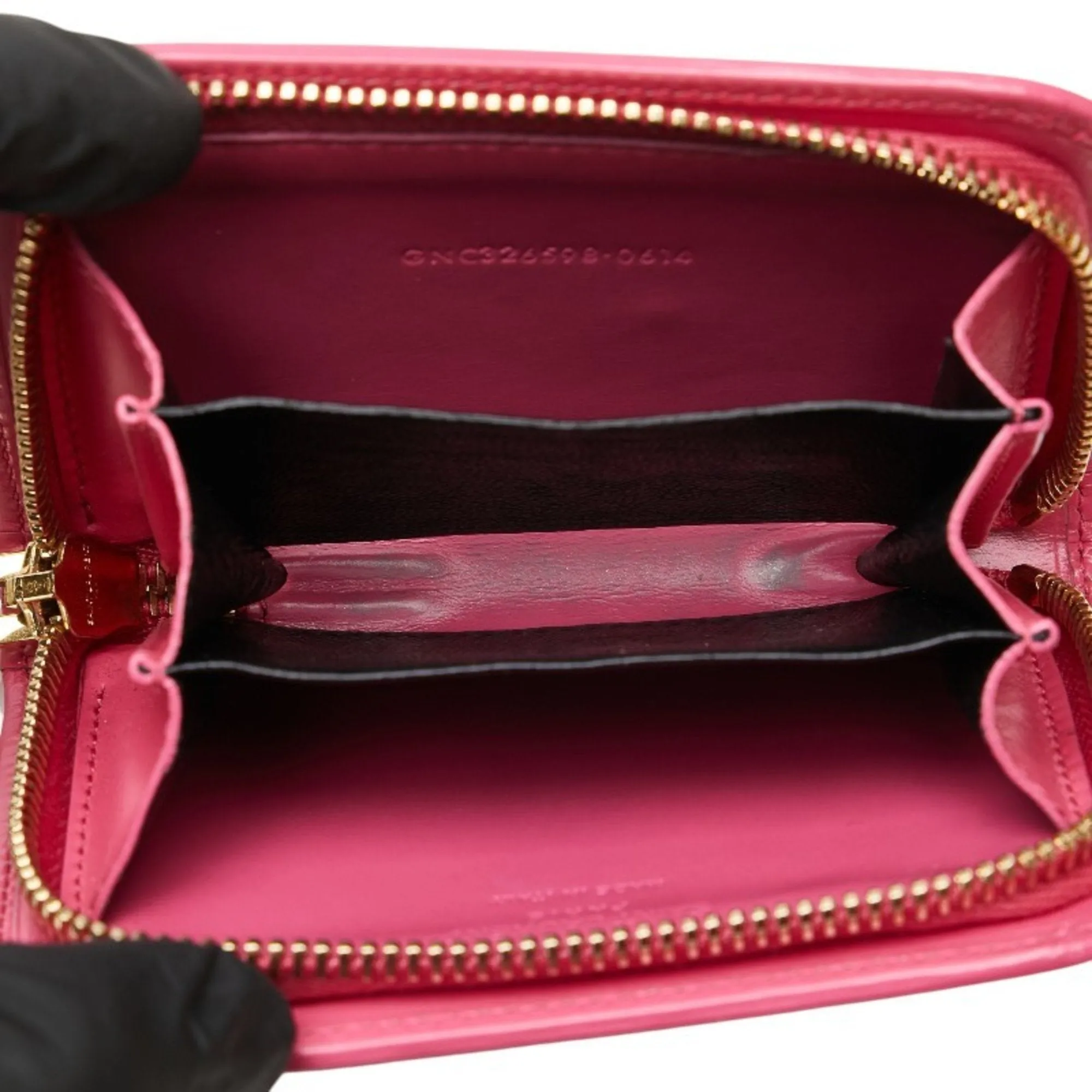 Saint Laurent Leather Coin Purse/Coin Case (Pre-Owned)