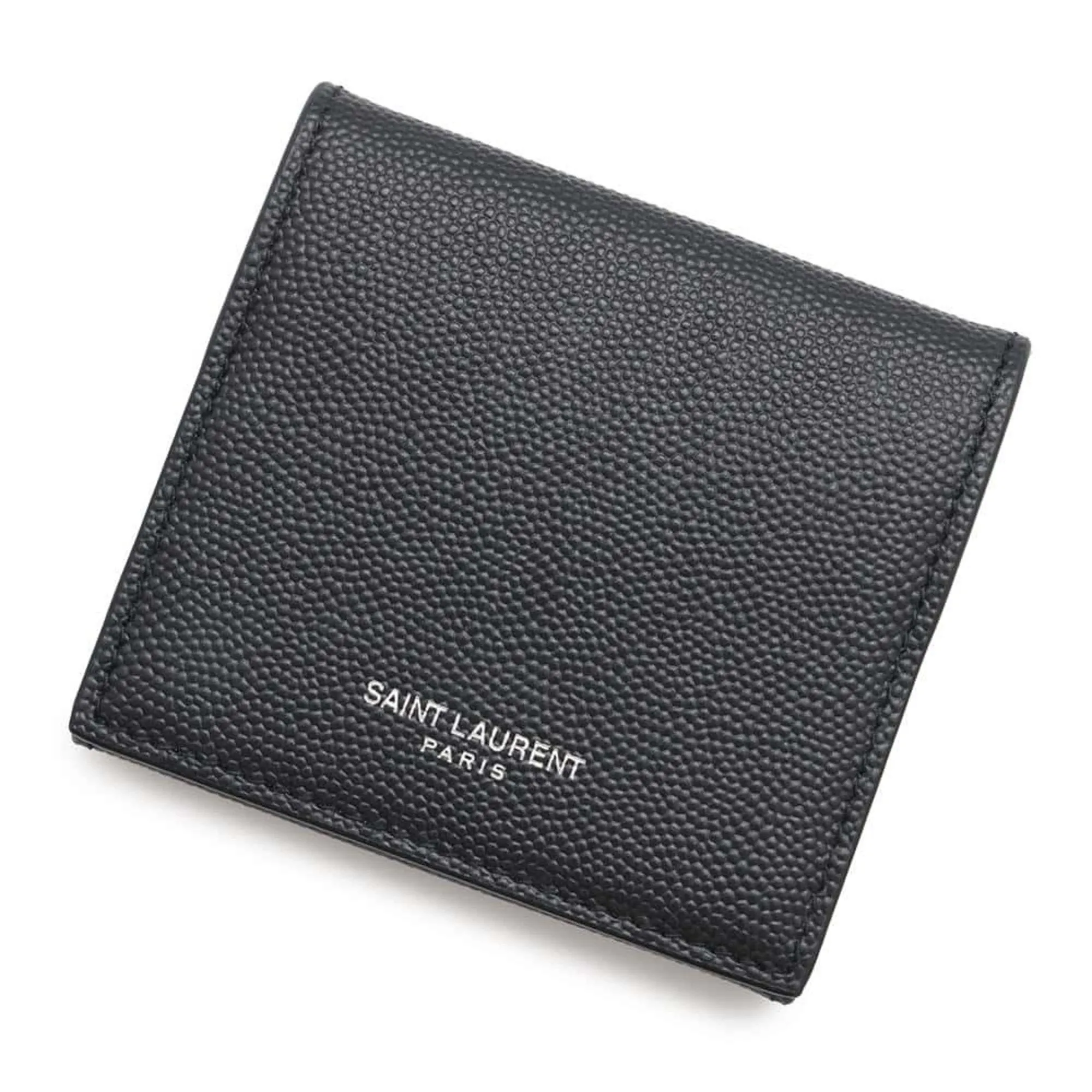 Saint Laurent Leather Coin Purse/Coin Case (Pre-Owned)