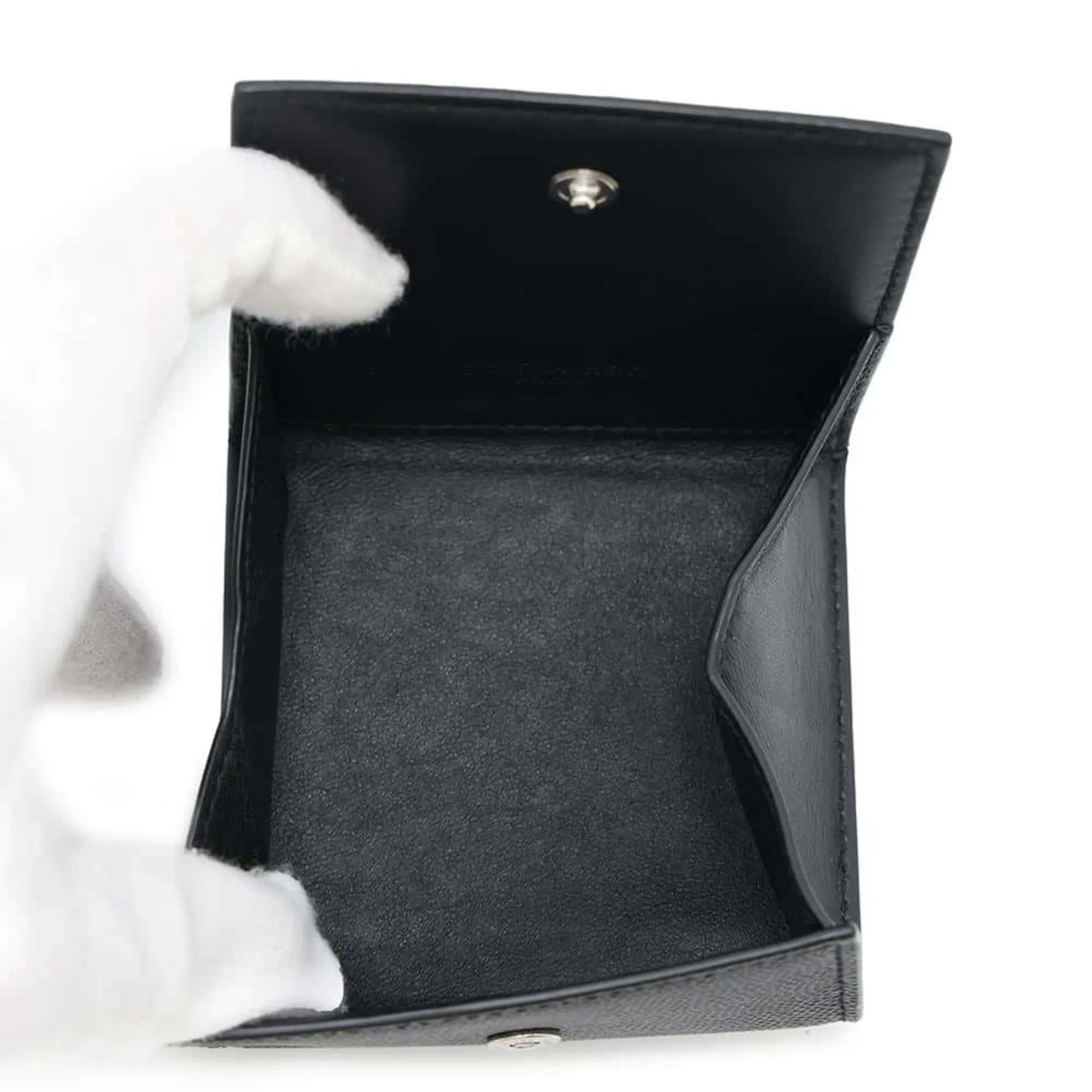 Saint Laurent Leather Coin Purse/Coin Case (Pre-Owned)