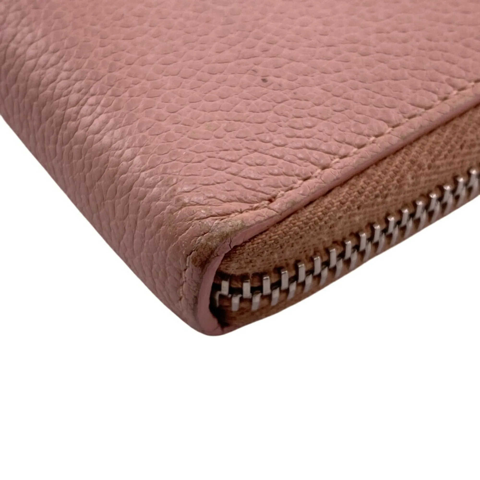 Saint Laurent Leather Long Wallet (Bi-Fold) (Pre-Owned)