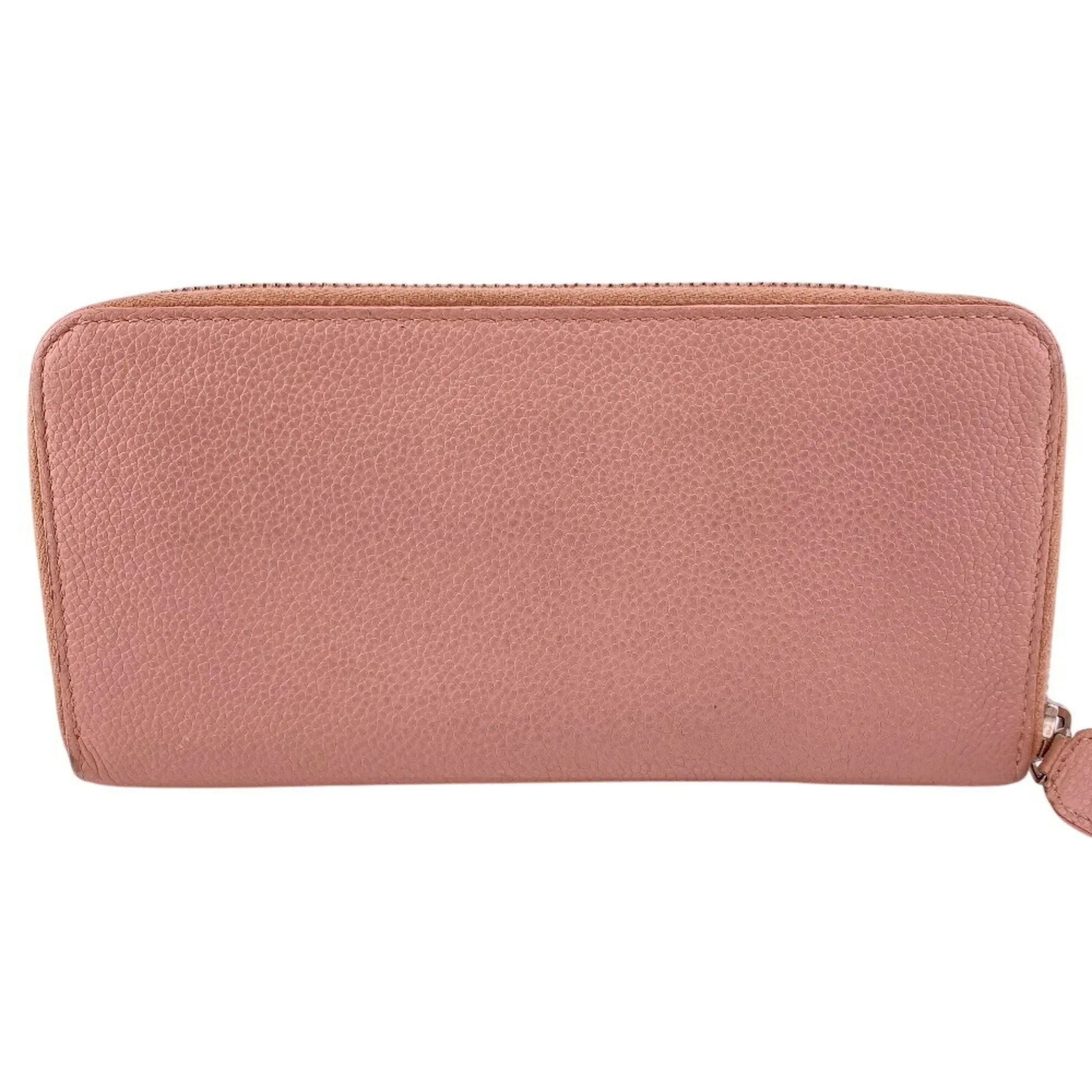Saint Laurent Leather Long Wallet (Bi-Fold) (Pre-Owned)