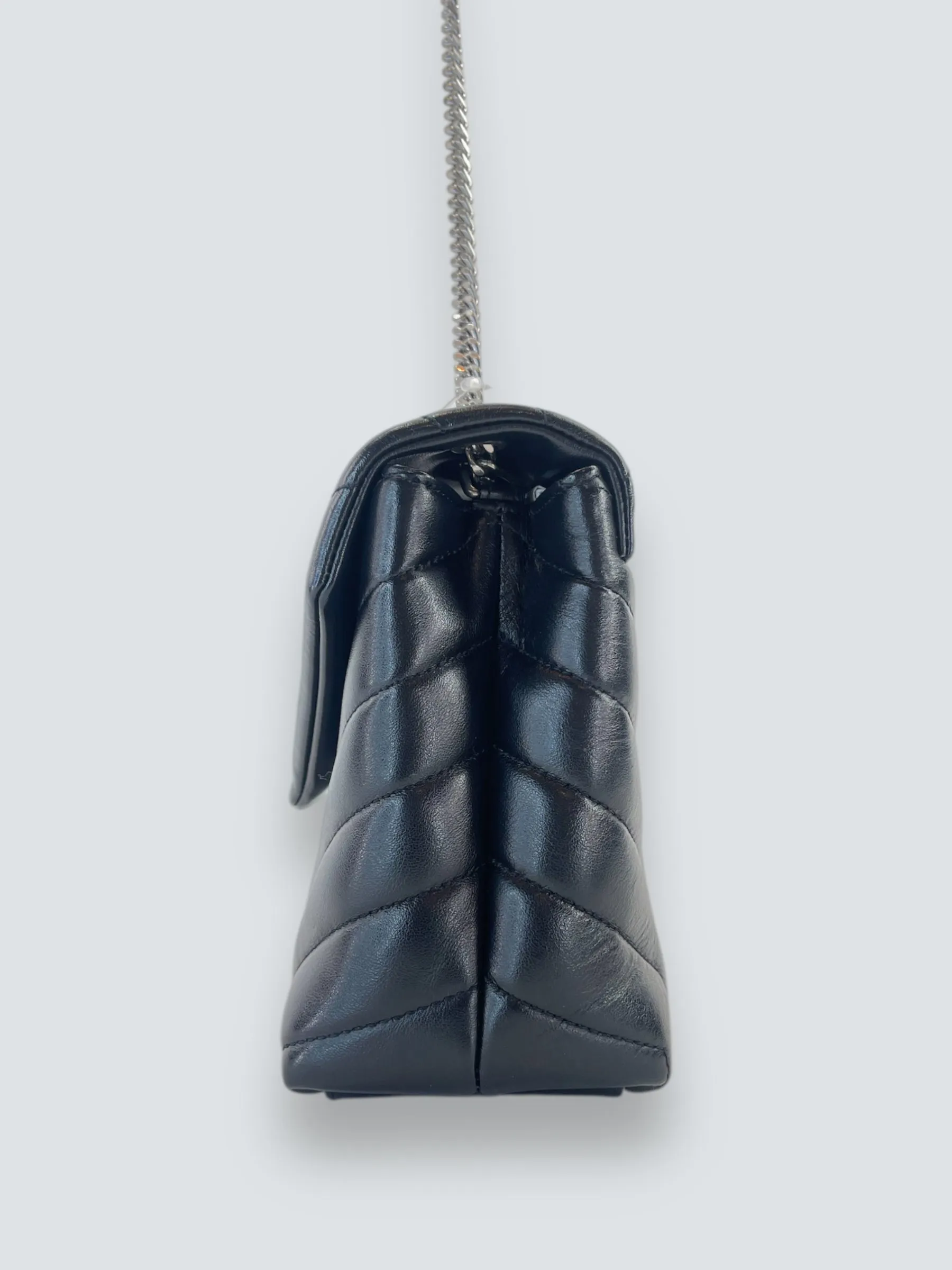 Saint Laurent Small Black Leather Loulou Crossbody