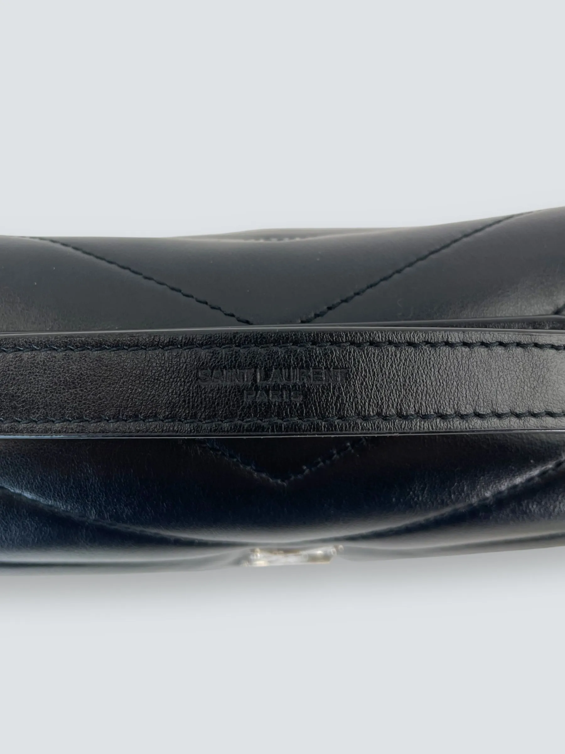 Saint Laurent Small Black Leather Loulou Crossbody