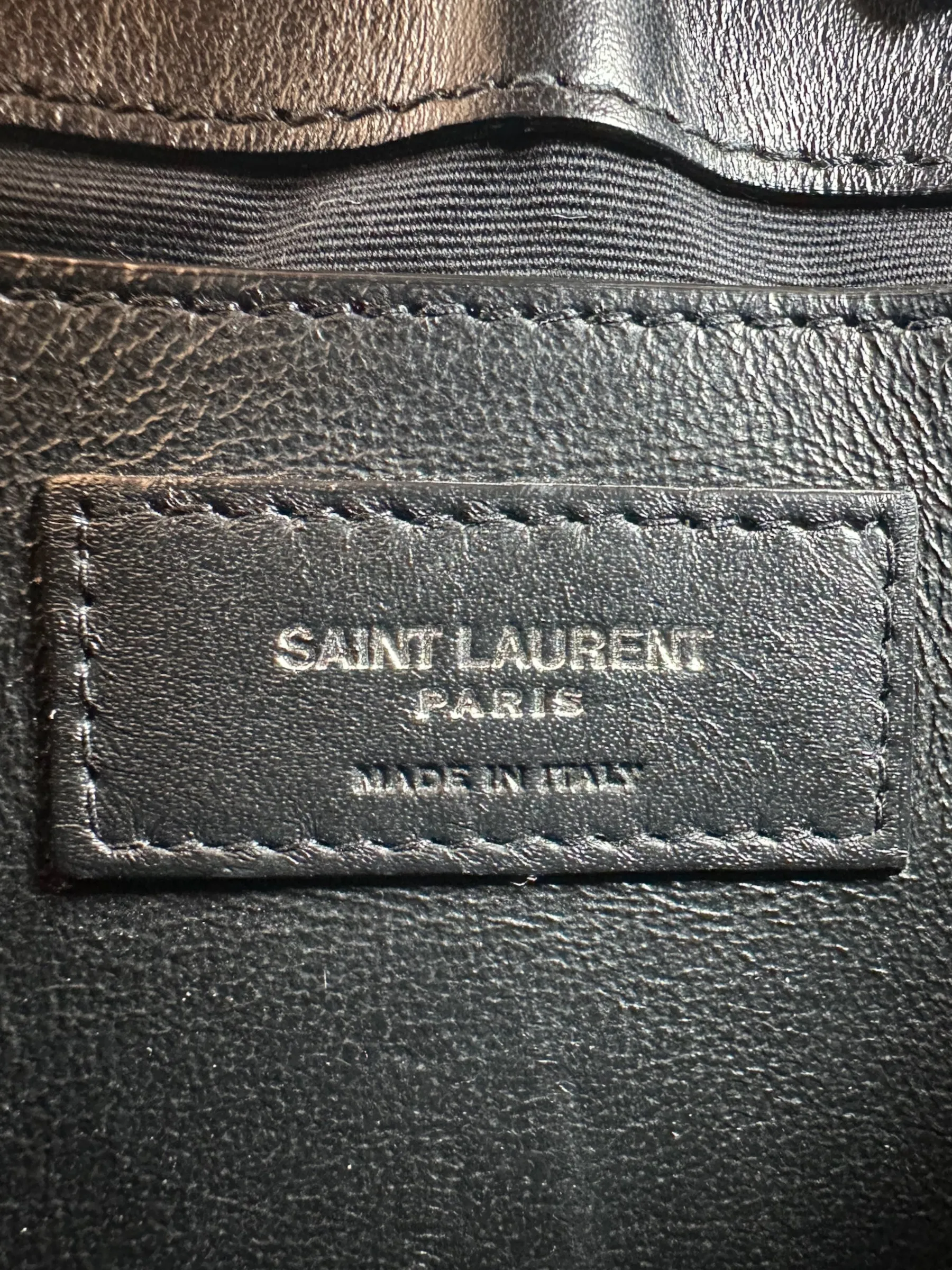 Saint Laurent Small Black Leather Loulou Crossbody