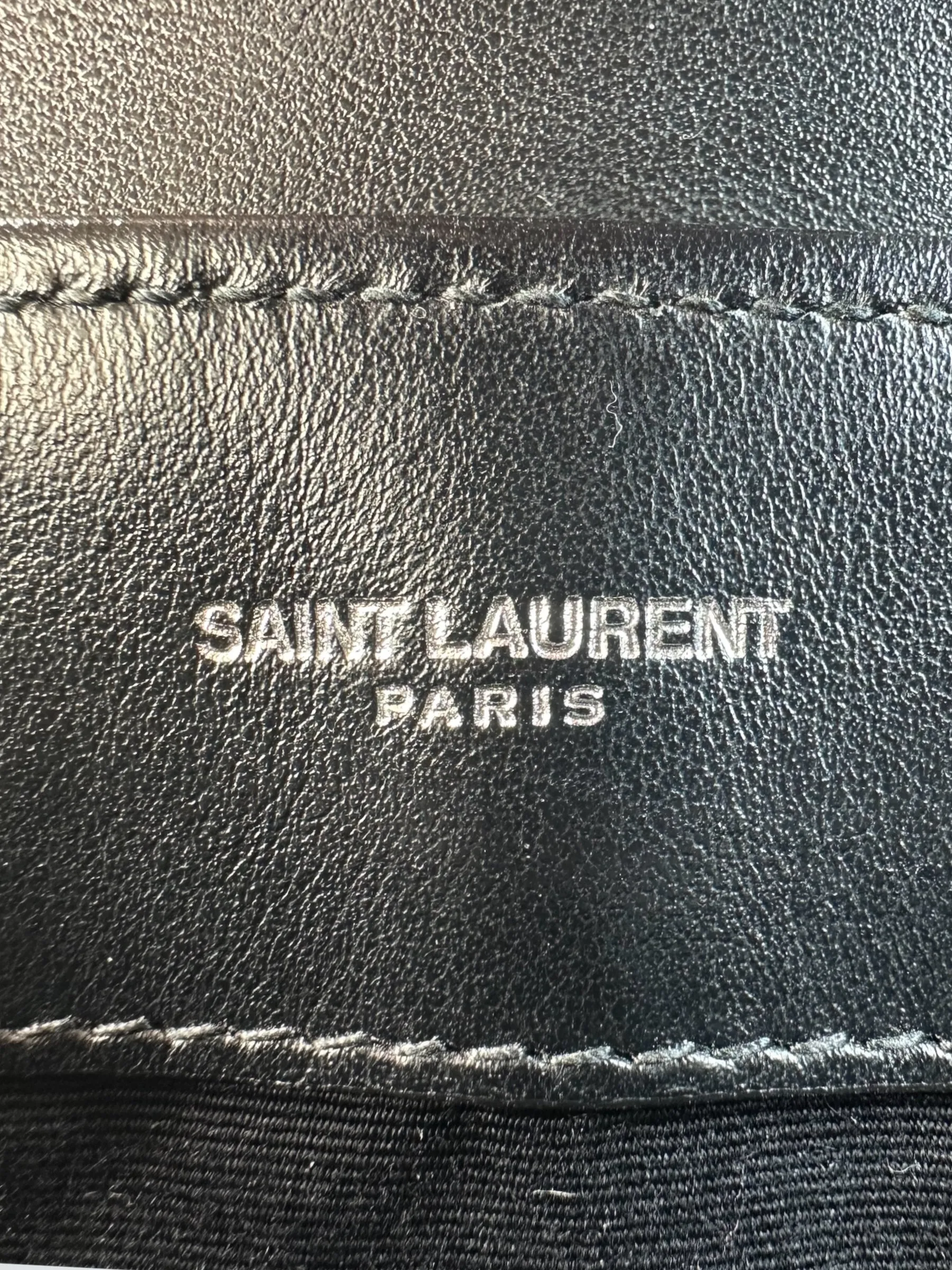 Saint Laurent Small Black Leather Loulou Crossbody