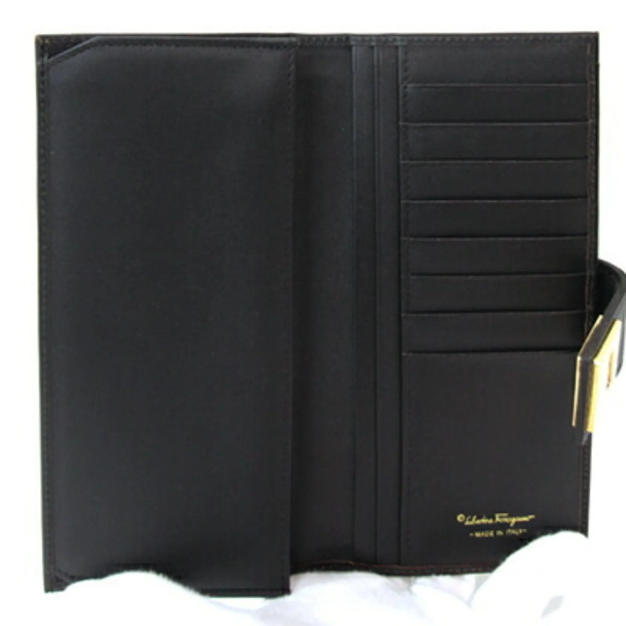 Salvatore Ferragamo  Canvas Leather Long Wallet (Bi-Fold) (Pre-Owned)