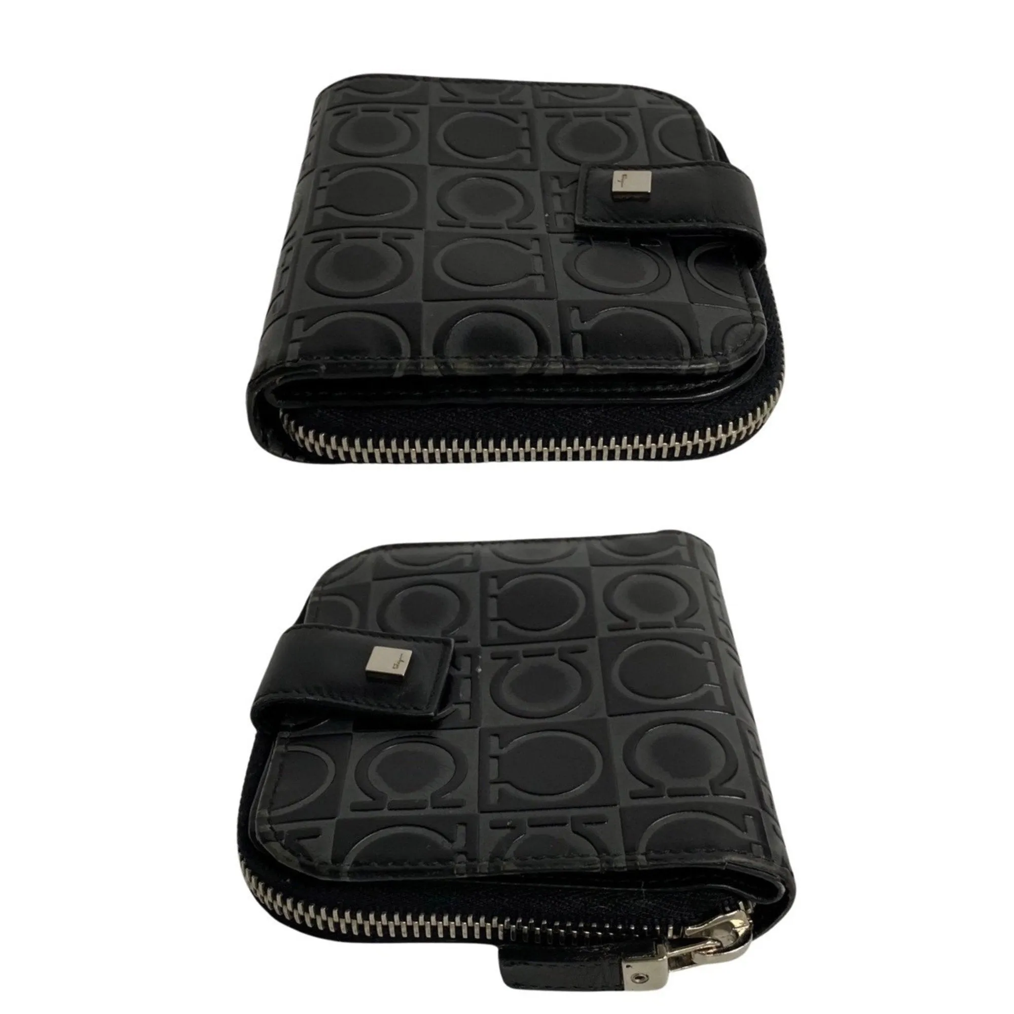 Salvatore Ferragamo Gancini  Leather Wallet  (Pre-Owned)