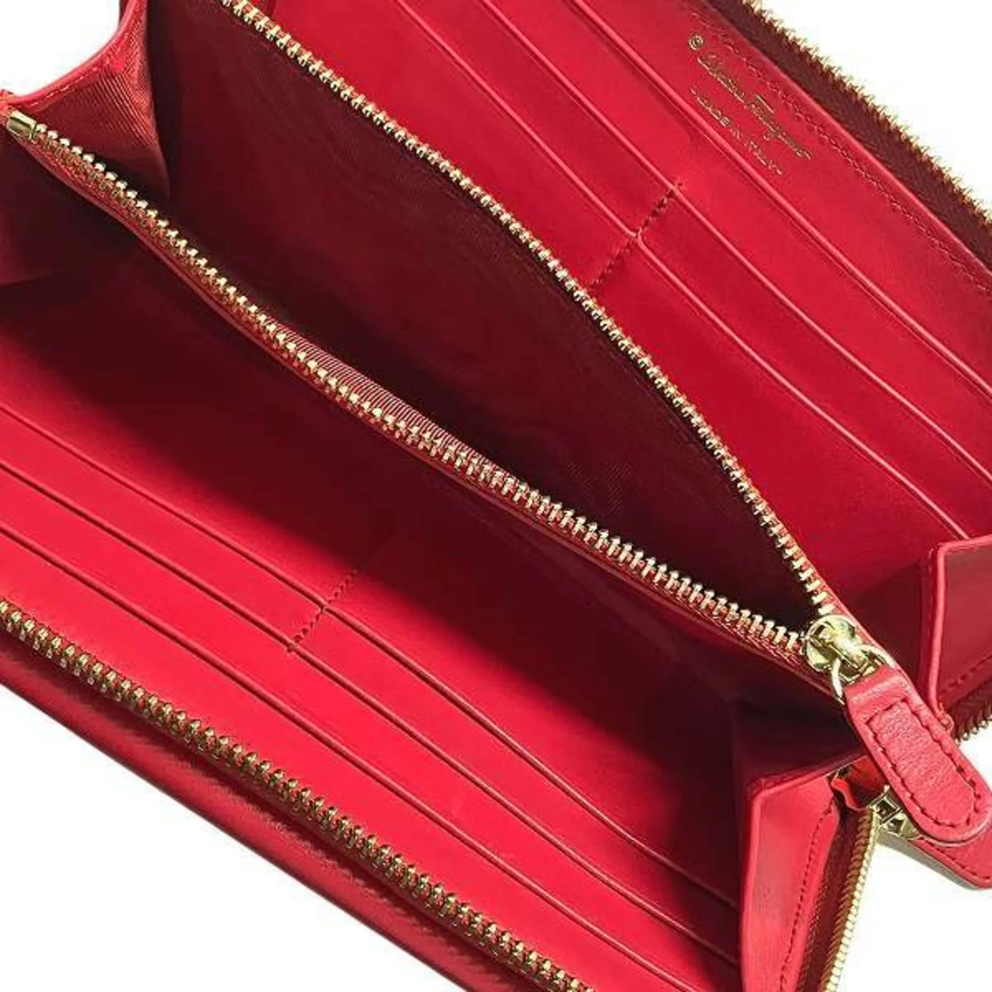 Salvatore Ferragamo Leather Long Wallet (Bi-Fold) (Pre-Owned)