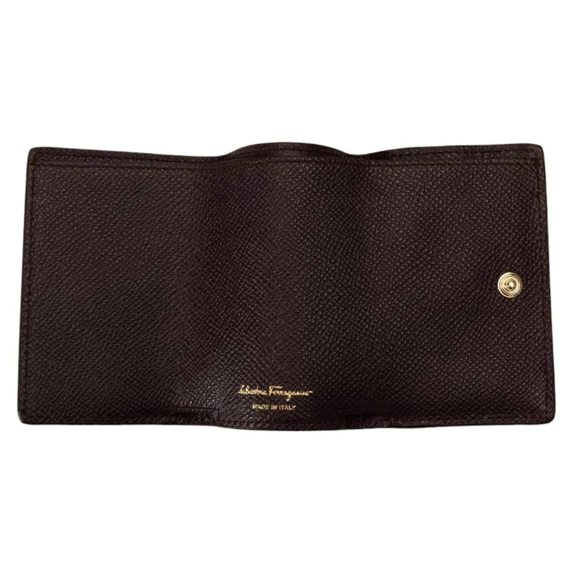 Salvatore Ferragamo Leather Wallet (Tri-Fold) (Pre-Owned)