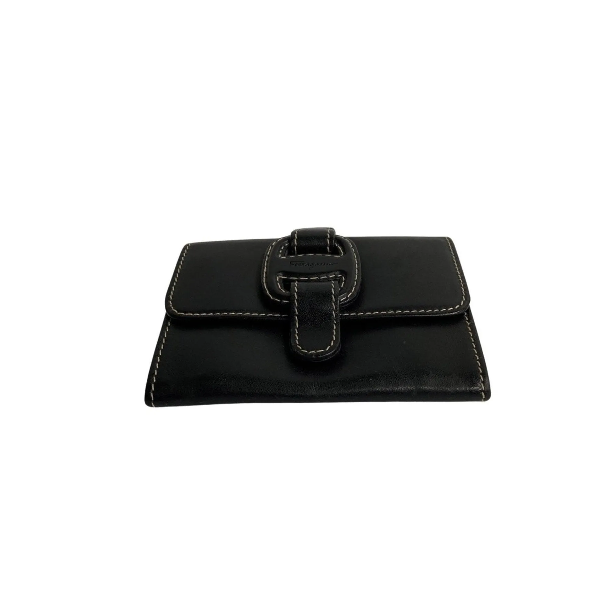 Salvatore Ferragamo Vara  Leather Wallet  (Pre-Owned)