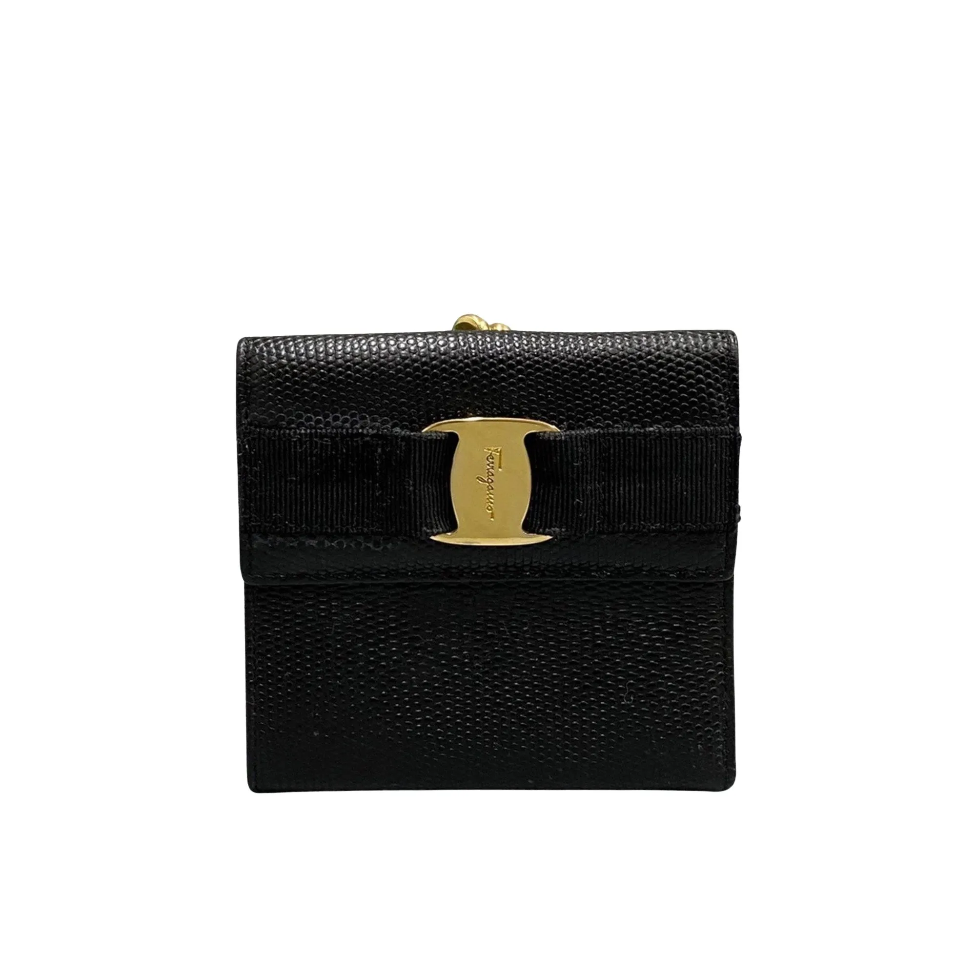 Salvatore Ferragamo Vara  Leather Wallet  (Pre-Owned)