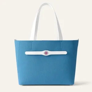 Sarah Tote | Regatta White with Silver hardware