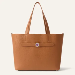 Sarah Tote | Tan with Silver hardware