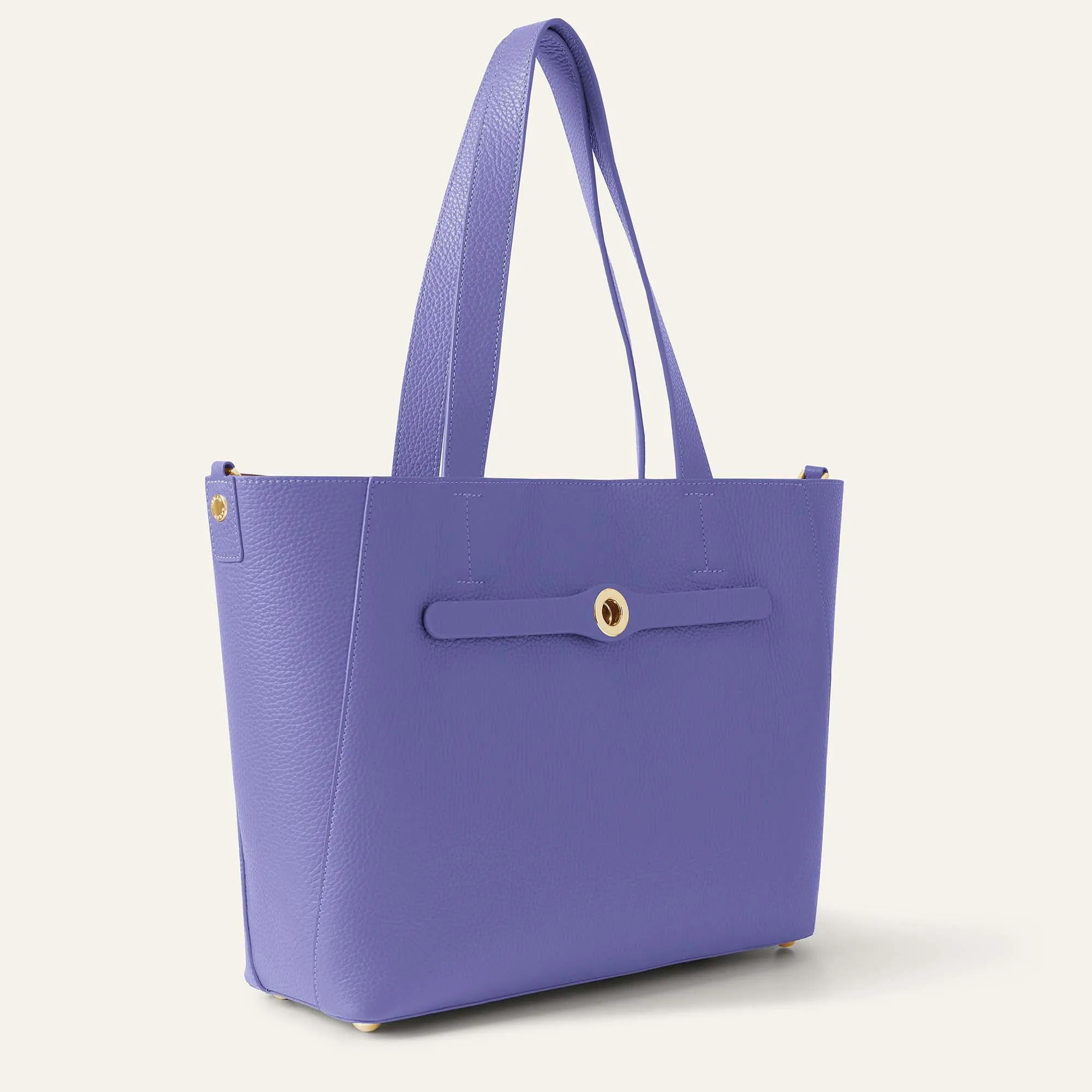 Sarah Tote | Violet with Gold hardware