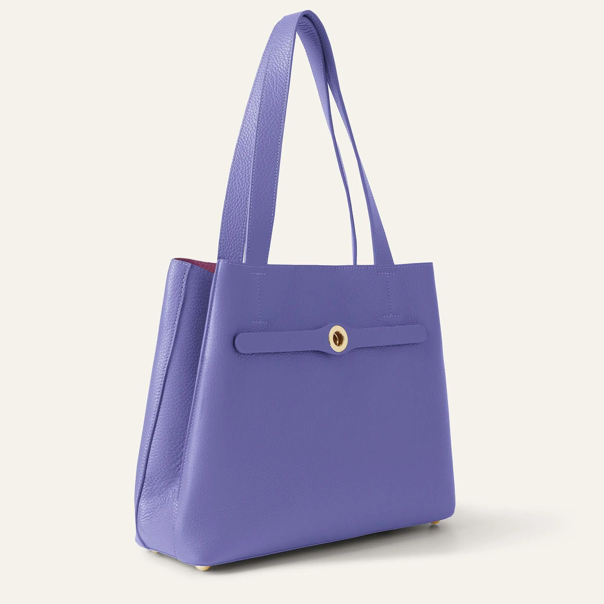 Sarah Tote | Violet with Gold hardware