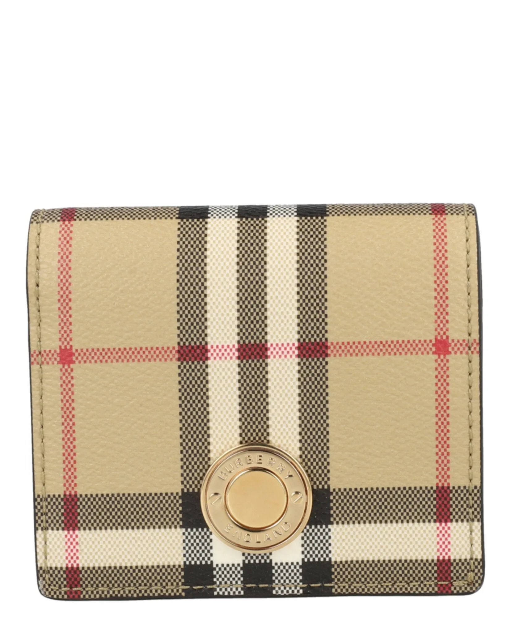 Small Check Bifold Wallet