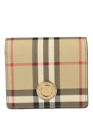 Small Check Bifold Wallet