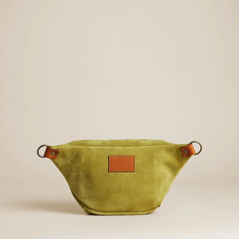 Small Cross Your Heart Sling - Suede Avocado
