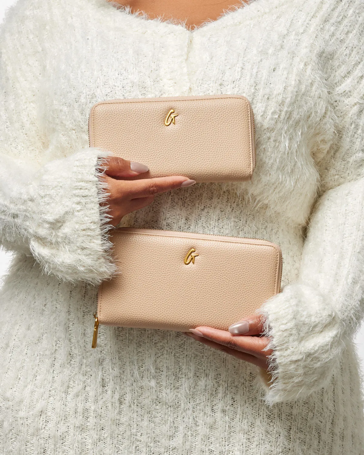 STANDARD PEBBLE WALLET - NUDE