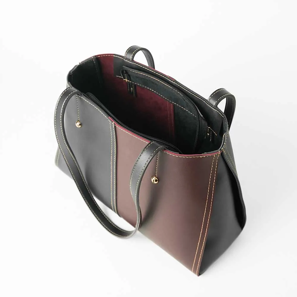 Steven set of 2 Bag Black & Maroon