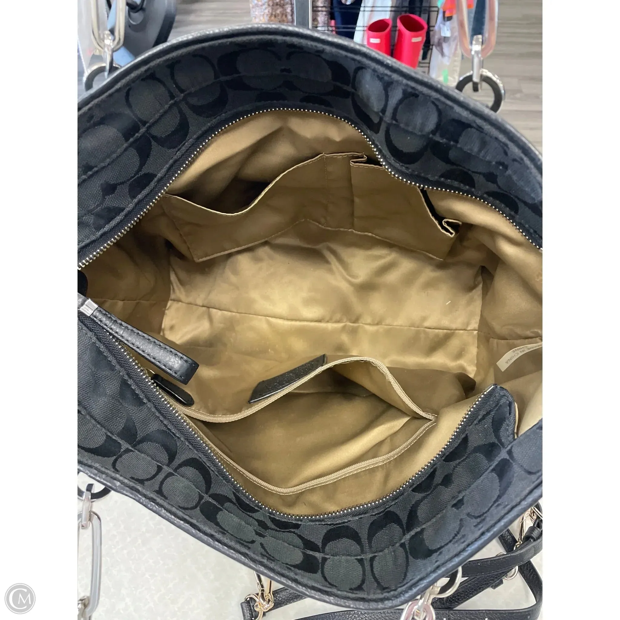 Tote Designer By Coach, Size: Large