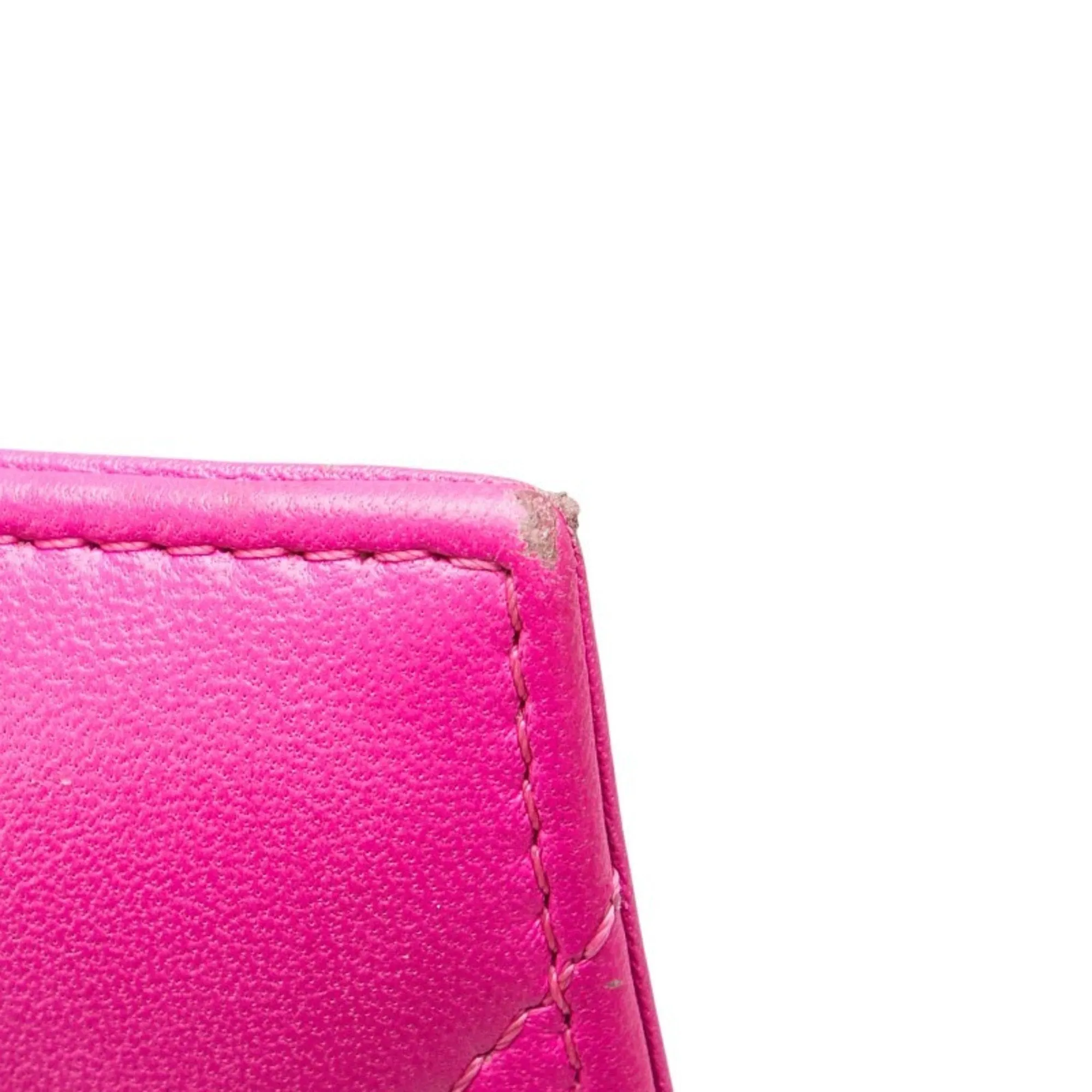 Valentino gold pink Leather Coin Purse/Coin Case (Pre-Owned)
