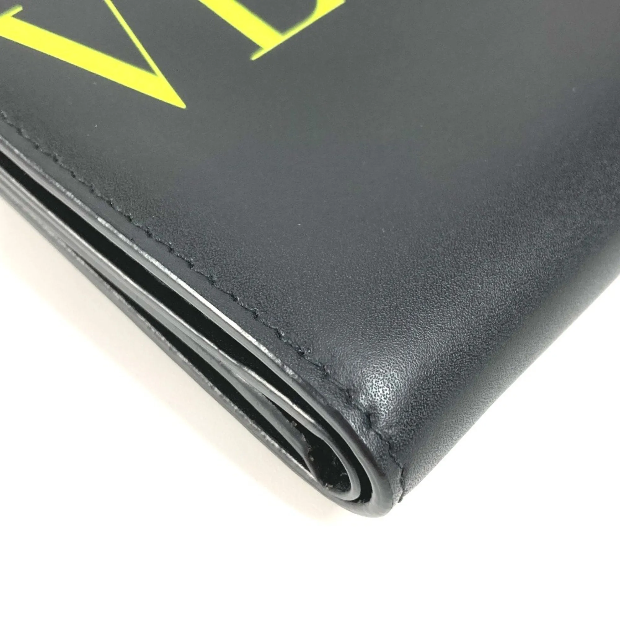 Valentino yellow Leather Coin Purse/Coin Case (Pre-Owned)
