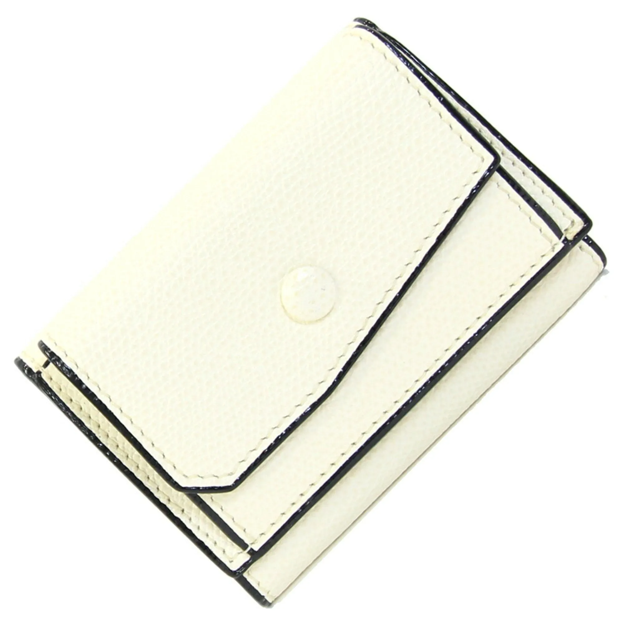 Valextra Leather Wallet (Tri-Fold) (Pre-Owned)
