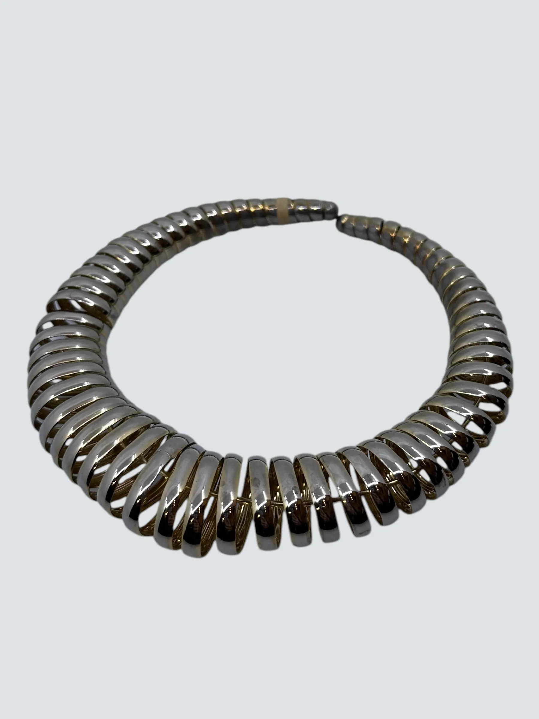 Vintage Silvertone Choker / Necklace