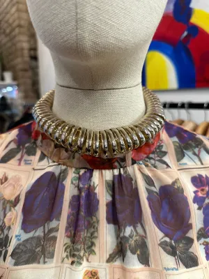 Vintage Silvertone Choker / Necklace