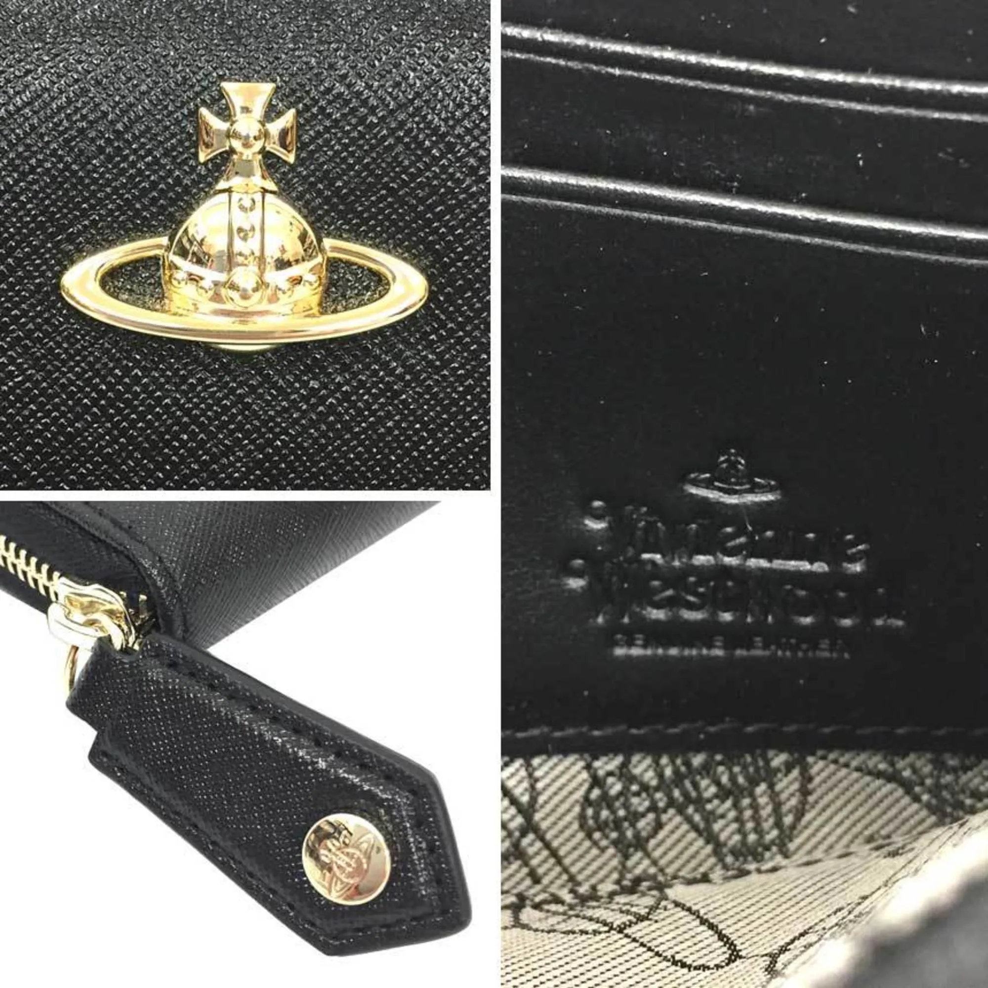 Vivienne Westwood Leather Long Wallet (Bi-Fold) (Pre-Owned)